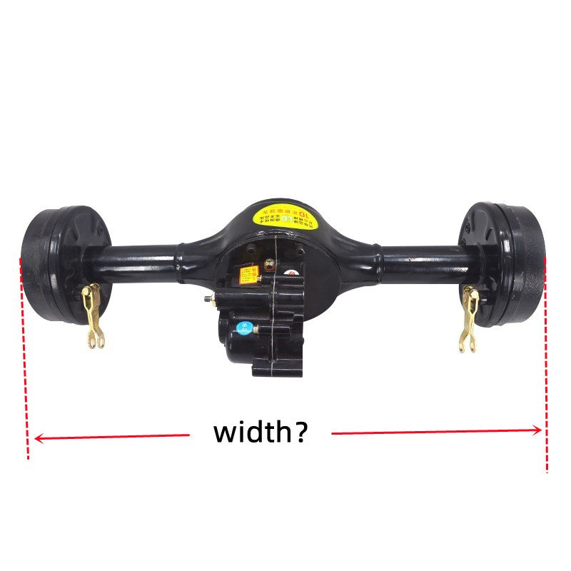 Electric Tricycle Mountain Bike Engineering Vehicle Axle Axle Drum Brake Rear Axle Assembly